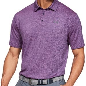 Under Armour elevated heather heatgear golf polo